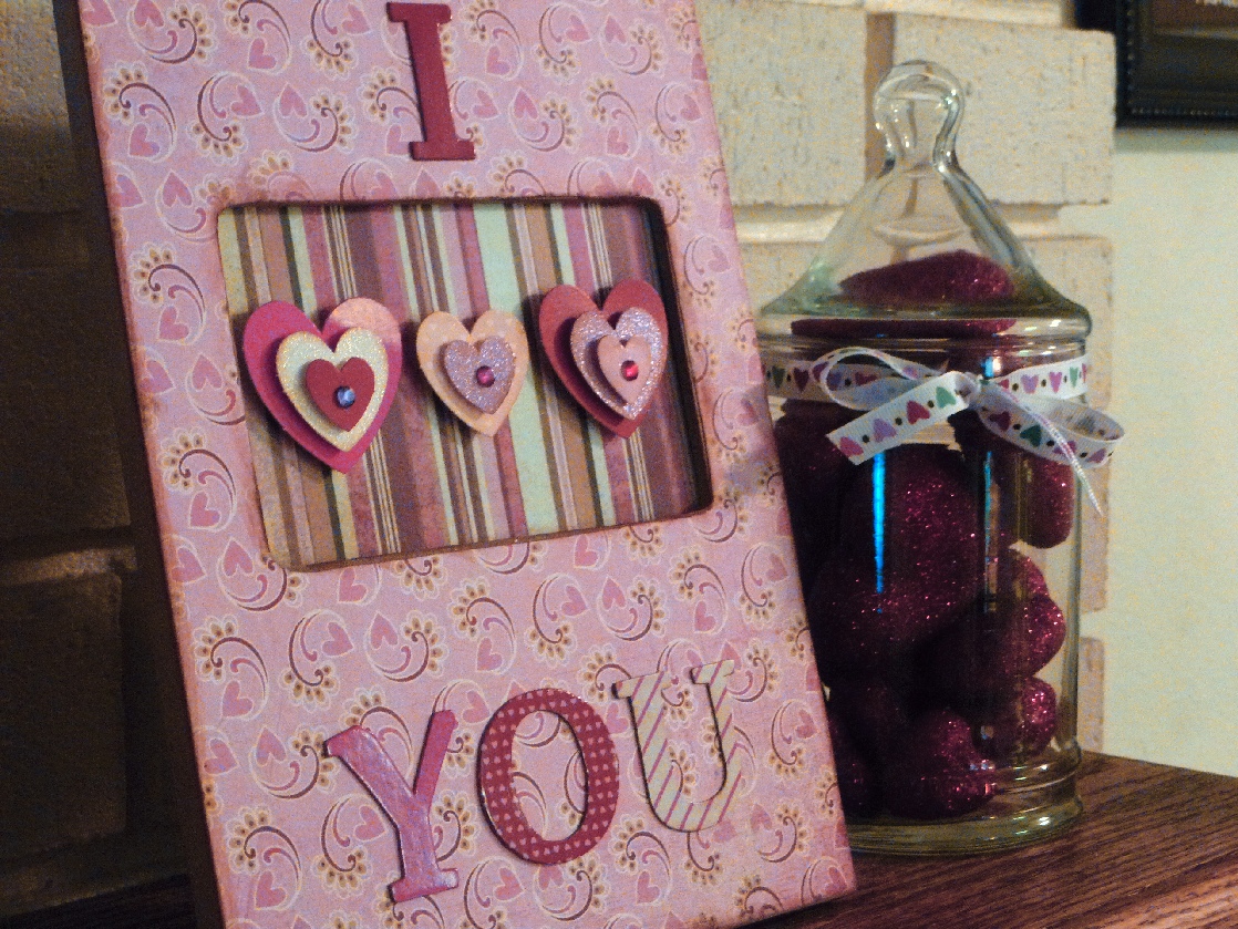 Pocket Full of Pink I Love You Picture Frame Tutorial