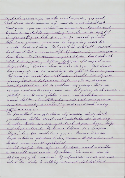 Ons denken en handelen uitwerking geschreven blz 13