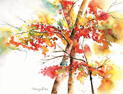 autumn watercolors watercolor winds dias nancy designs spray