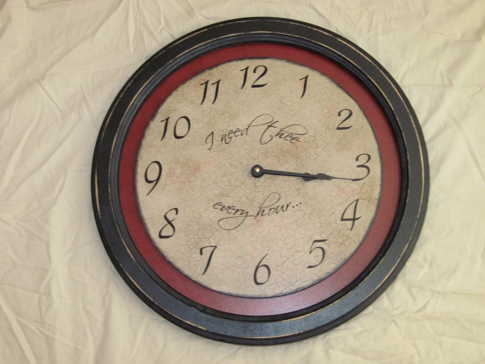 The Clock Lady 18" clocks in circle frame