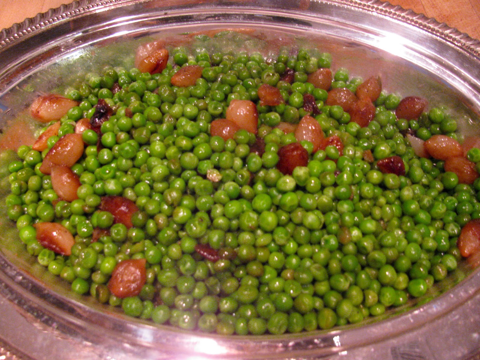 Rita's Recipes Peas and Carmelized Pearl Onions