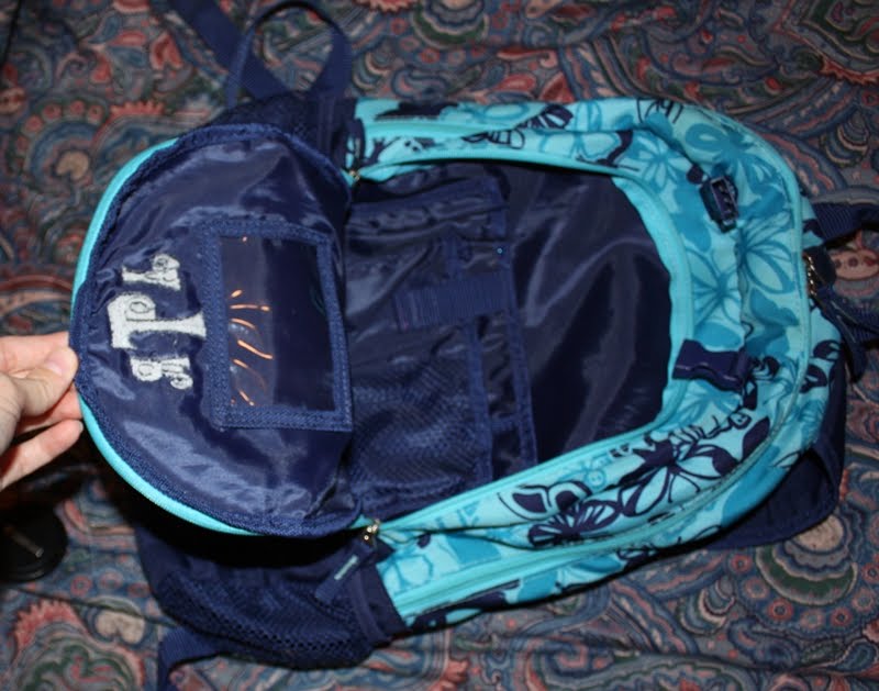 Stitched By Janay Hooping a back pack