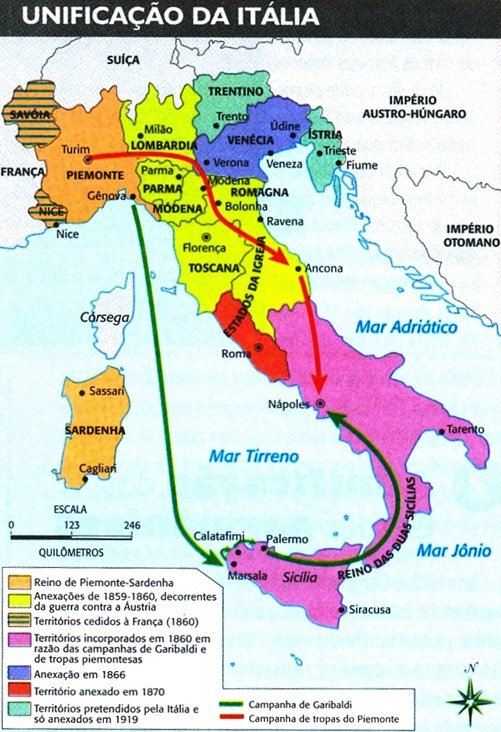 História SD Mapas das unificações da Itália e Alemanha História SD Mapas das unificações da Itália e Alemanha