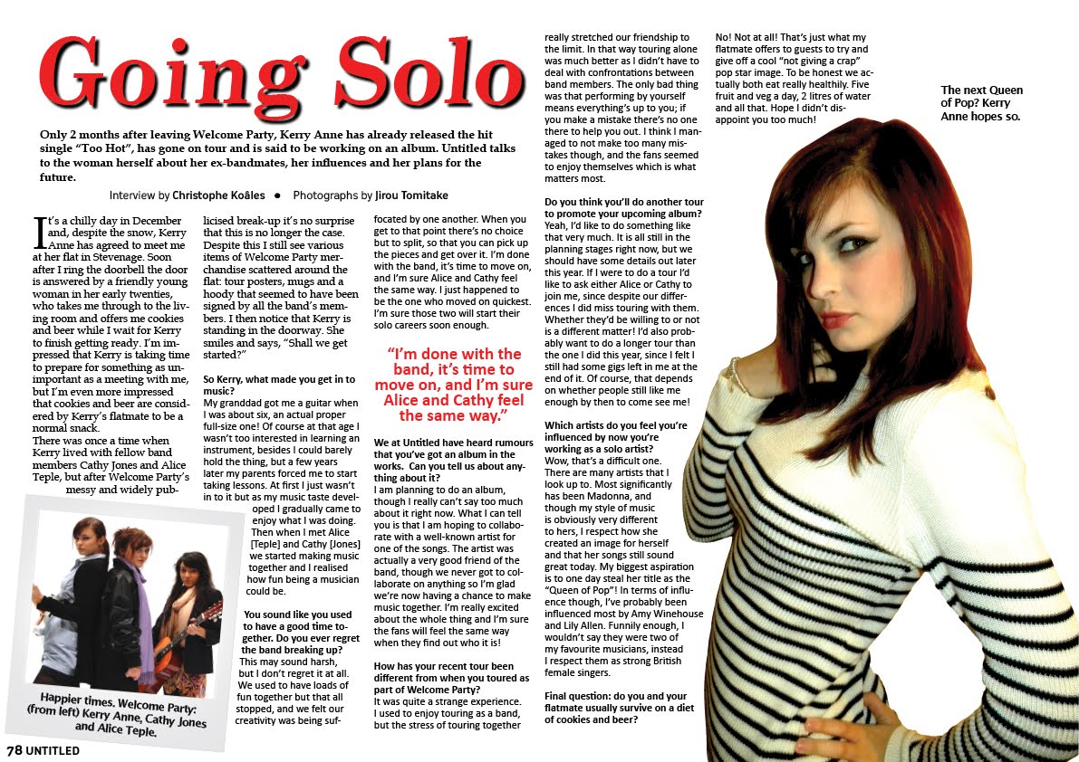 Media Studies Blog: Main Task - Music Magazine Double Page Spread ...
