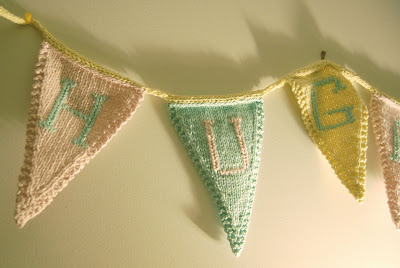 Knit bunting bag pattern (knitting patterns bunting)