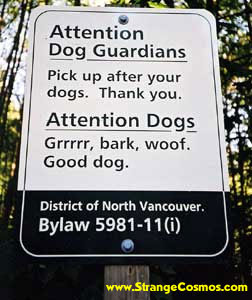 photo of a funny sign in Vancouver