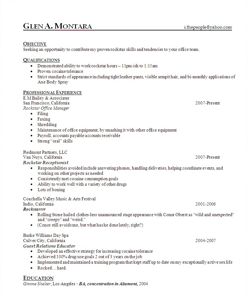 Show a resume examples