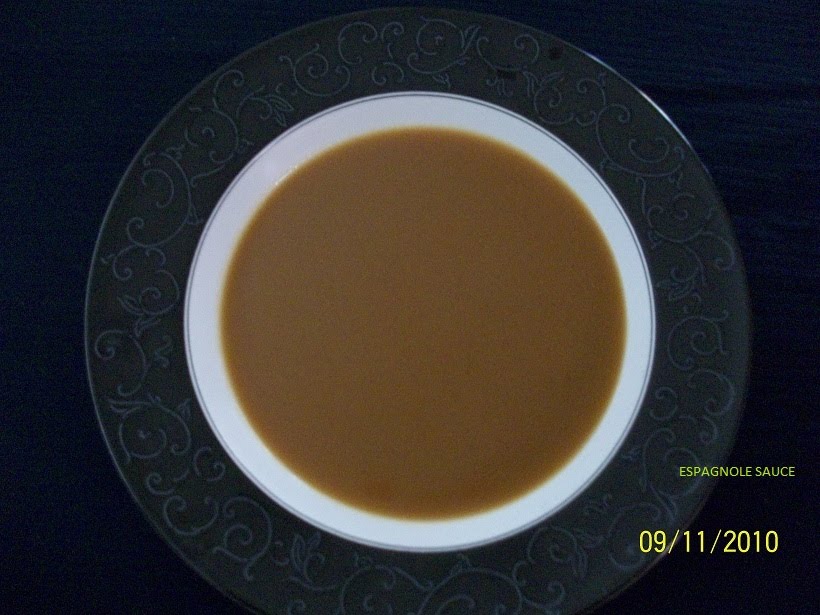 my culinary experiments demi glace and espagnole