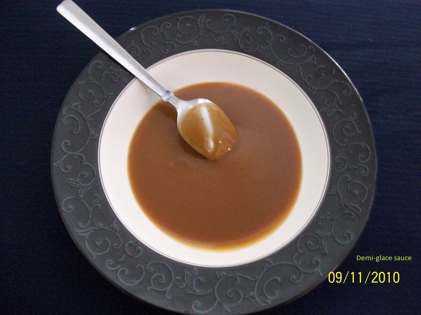 my culinary experiments demi glace and espagnole