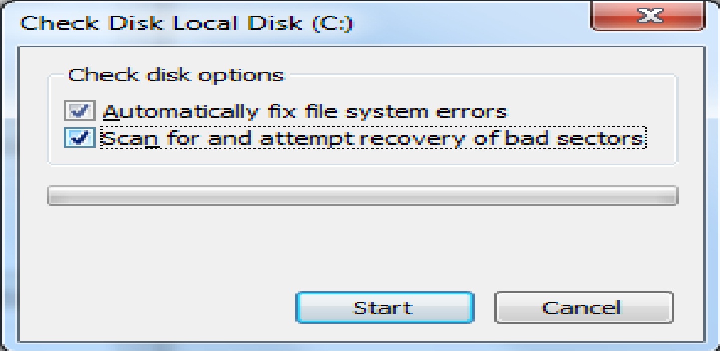 Clean Up Disk Errors In Windows 7 Slow Pc Texpert