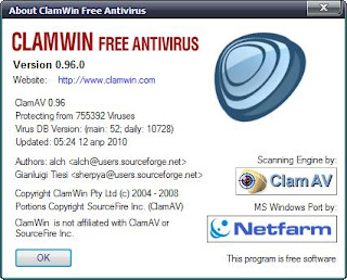 ClamWin Free Antivirus 0.96