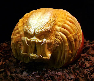alien jack o'lantern pumpkin