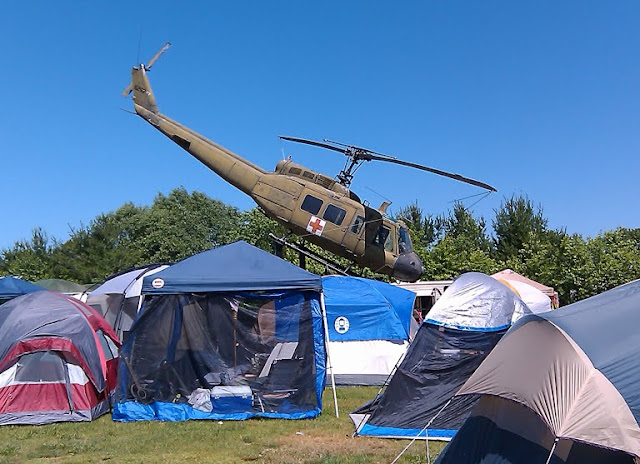 Huey UH-1C Iroquois copter at the Vietnam Vets MC of Delaware