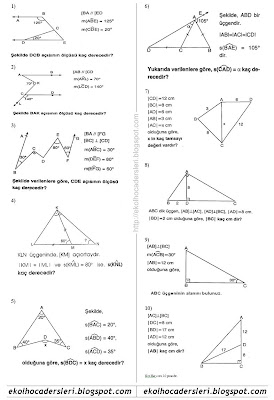 11.sınıf lise 3 geometri 2.dönem 2.yazılı soruları