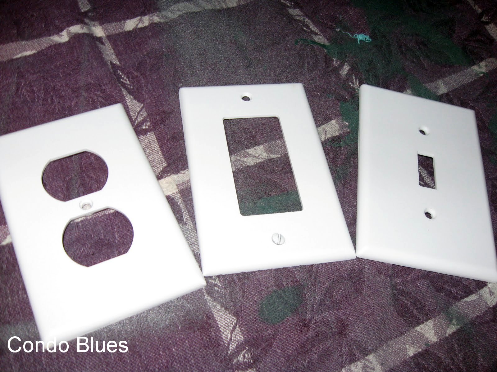 Condo Blues Chalkboard Paint Outlet Covers