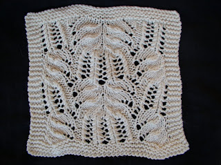 Across the How to knit lace (1): Isblomst hulmønster / Flower Lace