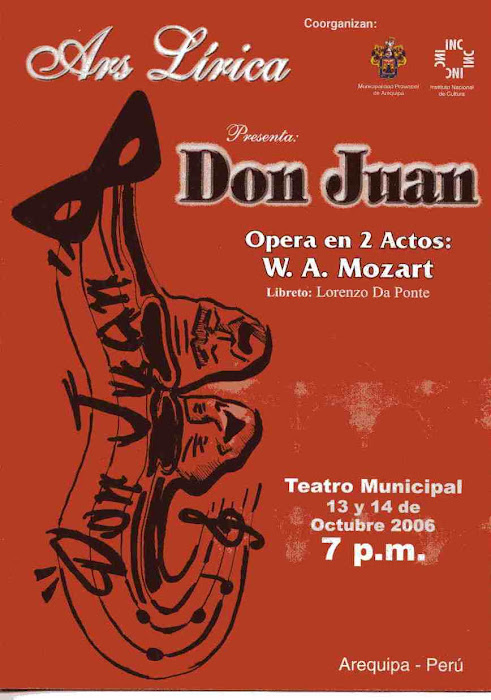 Opera Don Juan de Mozart