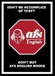AFS English is stealing teachers' work!