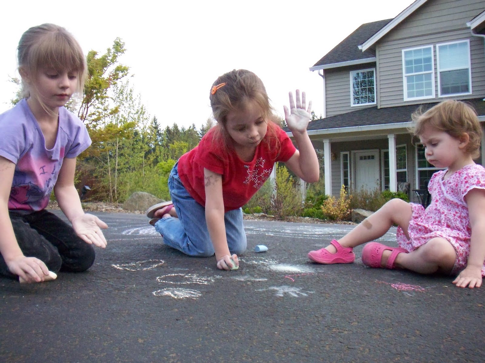 Eclectic Photography Project: Day 133 - handprint chalk