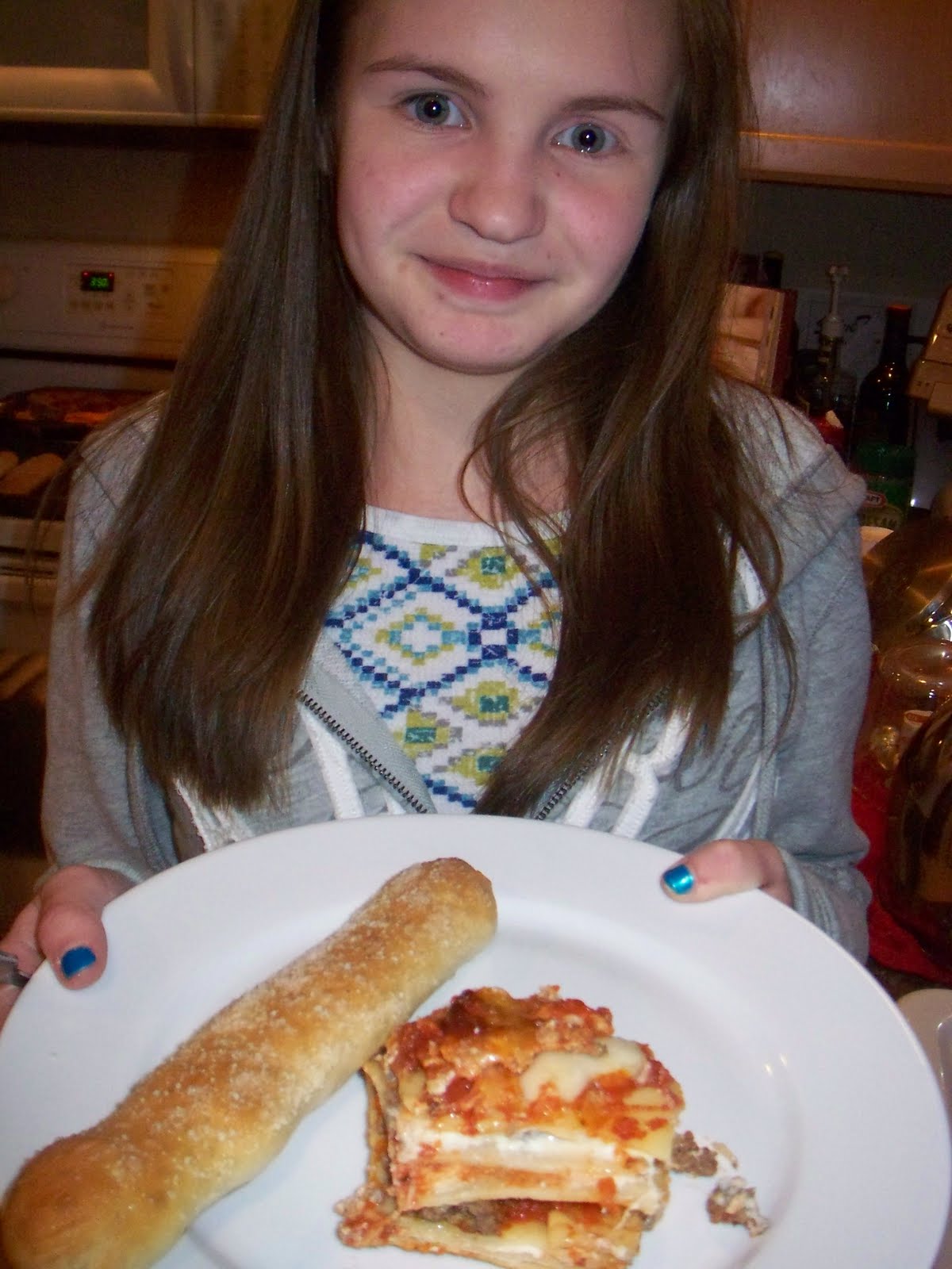 Eclectic Photography Project: Day 189 - lasagna & italian breadsticks