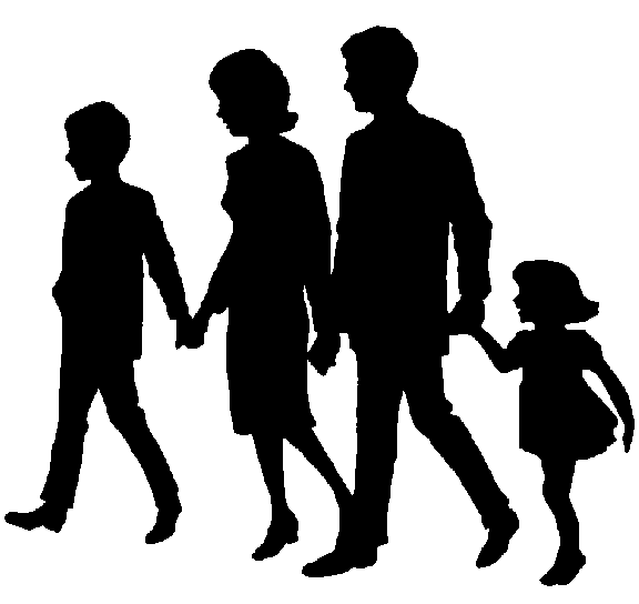 clip art silhouette family - photo #2