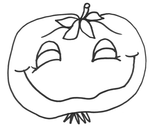 Coloring Tomato Clipart Food Clip Art April 2010