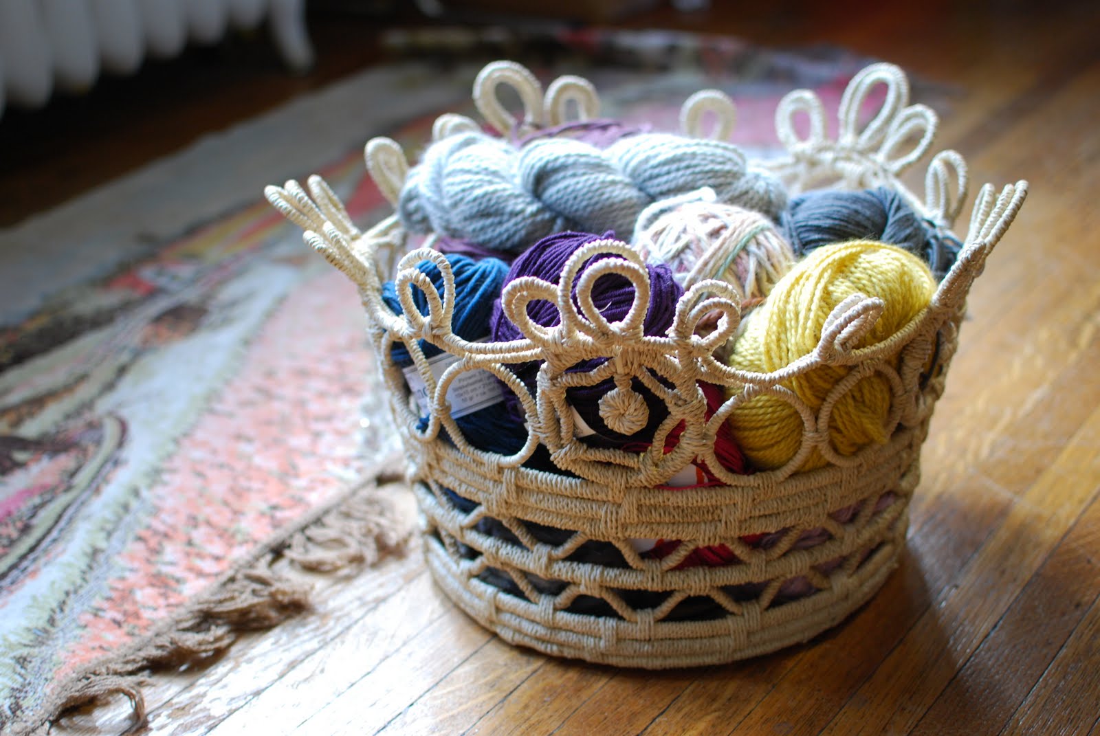 carly waito yarn basket