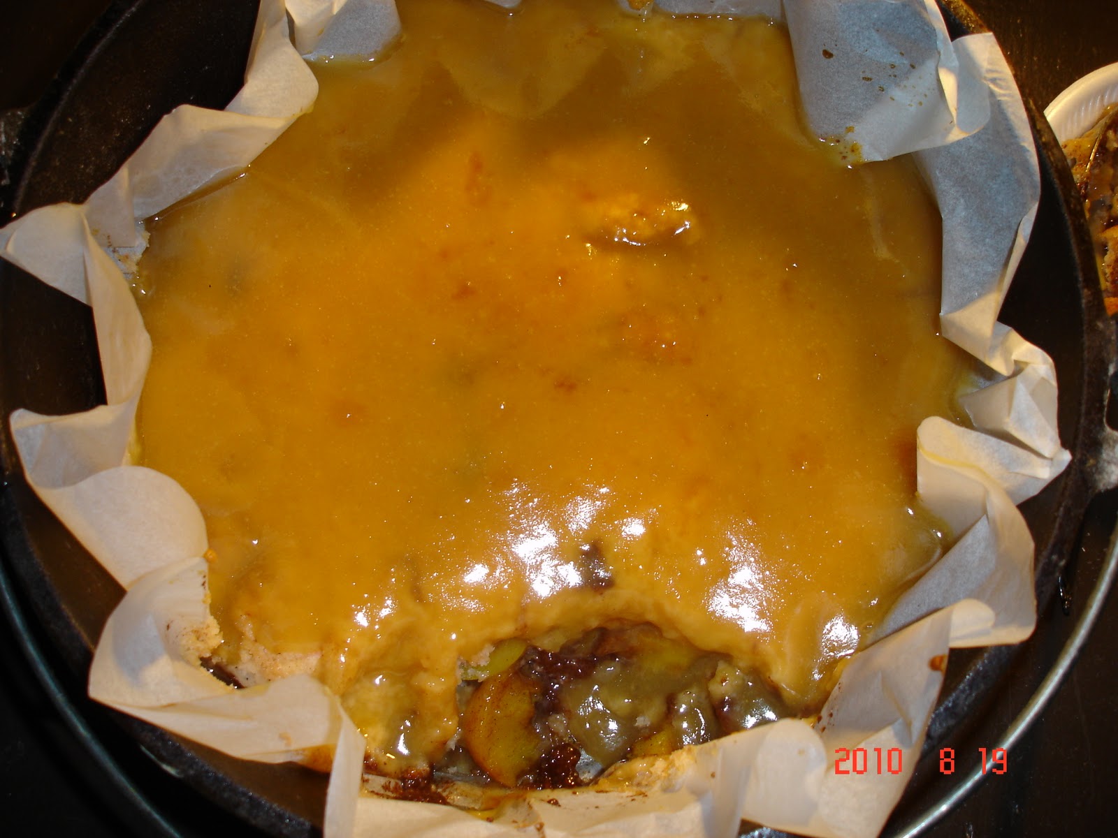 Dishing It Gluten Free Dutch Oven Peach Cobbler