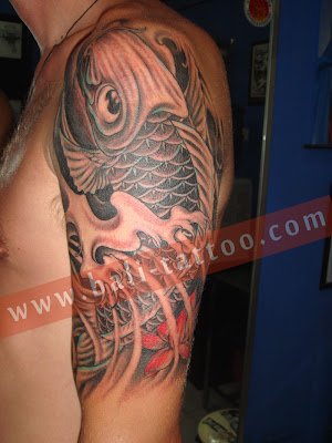 koi fish tattoo meaning. KOI FISH BALI TATTOO