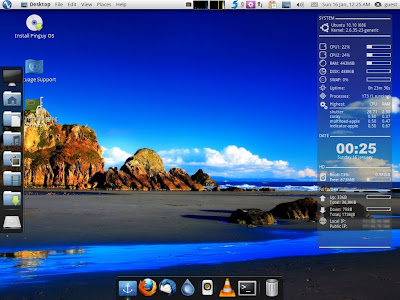Pinguy OS Desktop