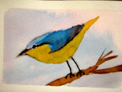 watercolor winter birds elementary fayston