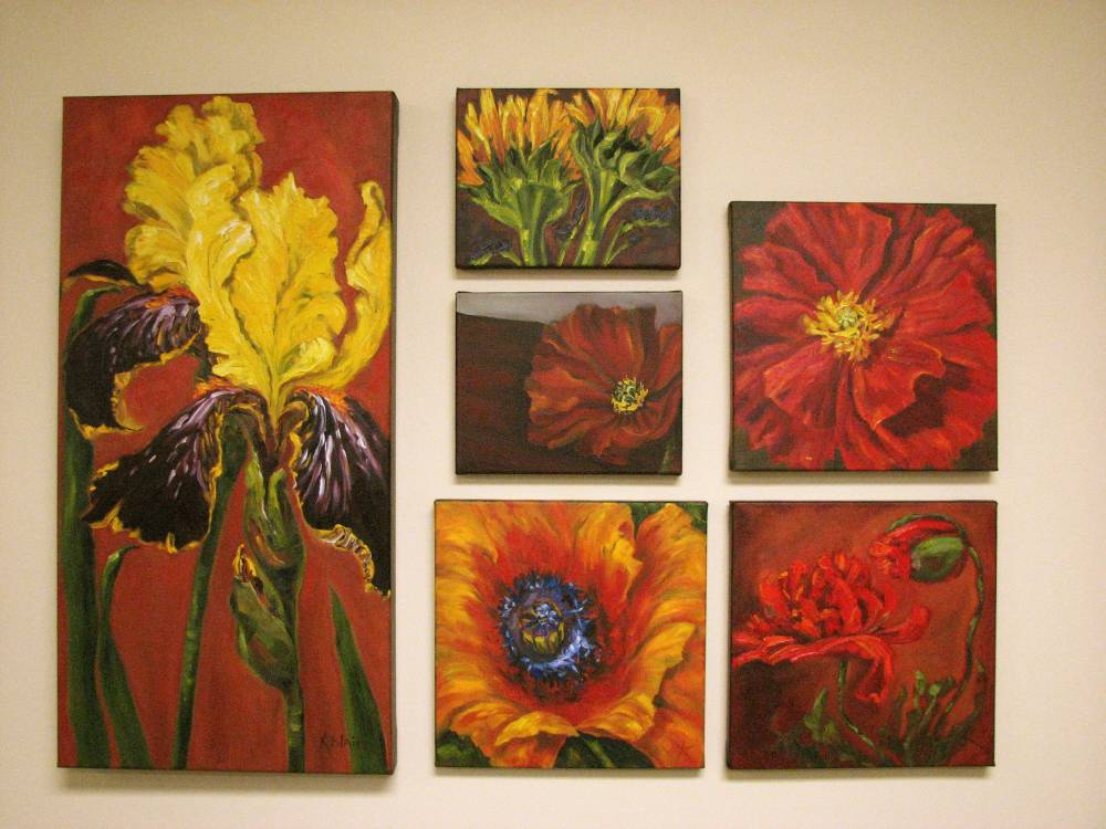 Kim Blair Artist Feature Wall, art by Canadian Artist Kim Blair