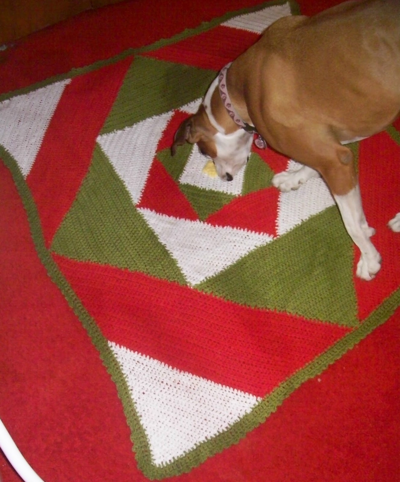 Yarns TriColored Baby Blanket