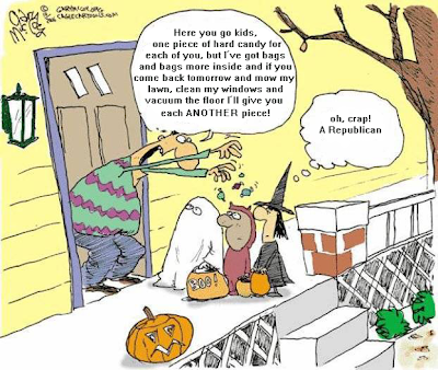Another reason to hate Halloween: it's a SOCIALIST holiday - did those kids EARN that candy?