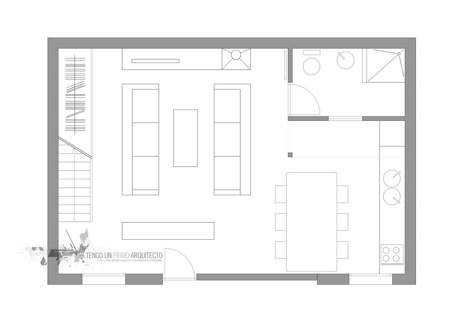 Tengounprimoarquitecto: de garaje a loft