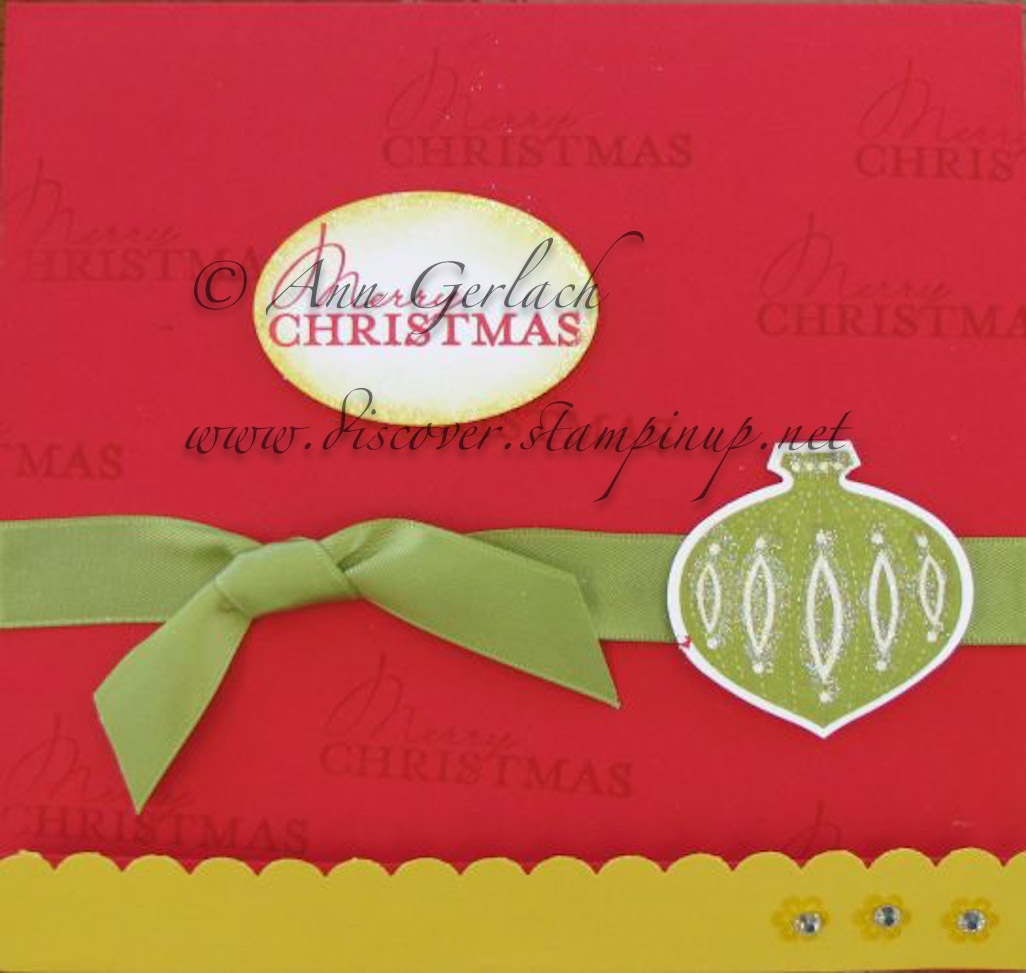 Discover Ink Christmas Scrapbook Card