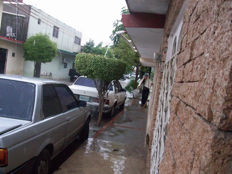 Día lluvioso en mi barrio