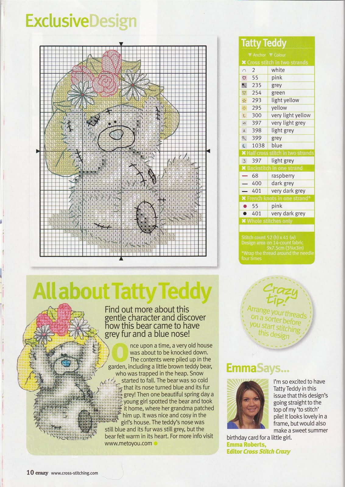 tatty teddy cross stitch patterns