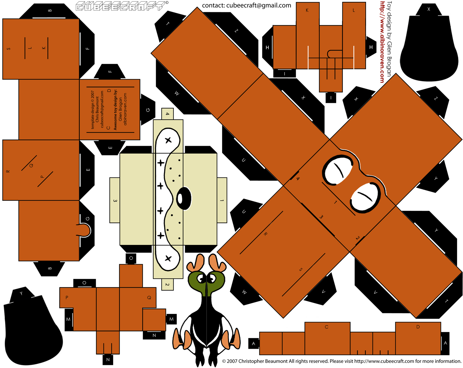 Papercraft Minecraft Dog PaperCraft