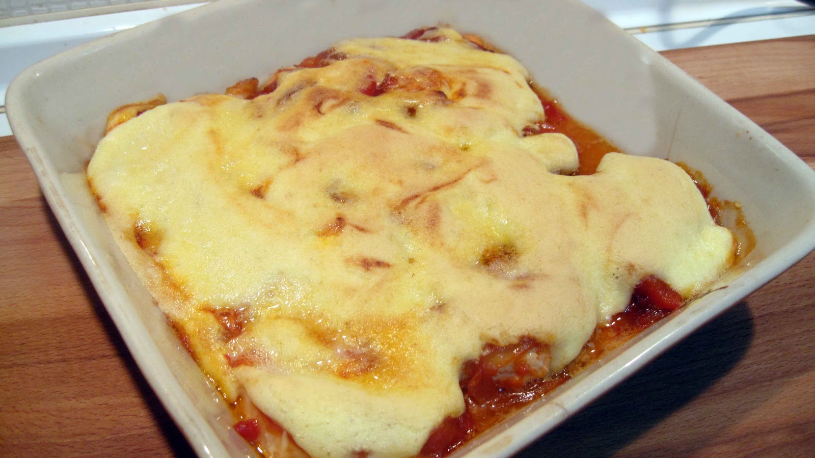 Mere mis recetas de cocina Trucha asalmonada,con fritada y gratinado