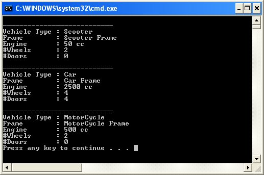 Advanced C++ with Examples: C++ example for Builder Design Pattern