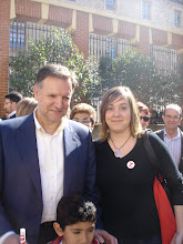 Con Marcelino Iglesias, en Zaragoza