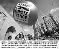 Phillipines protest: Stop Funding Climate Change!