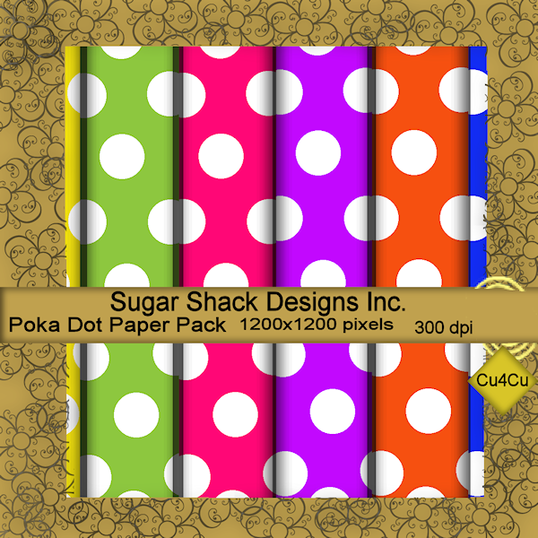 Sugar Shack Designs Inc.: Poka Dot Paper Pack