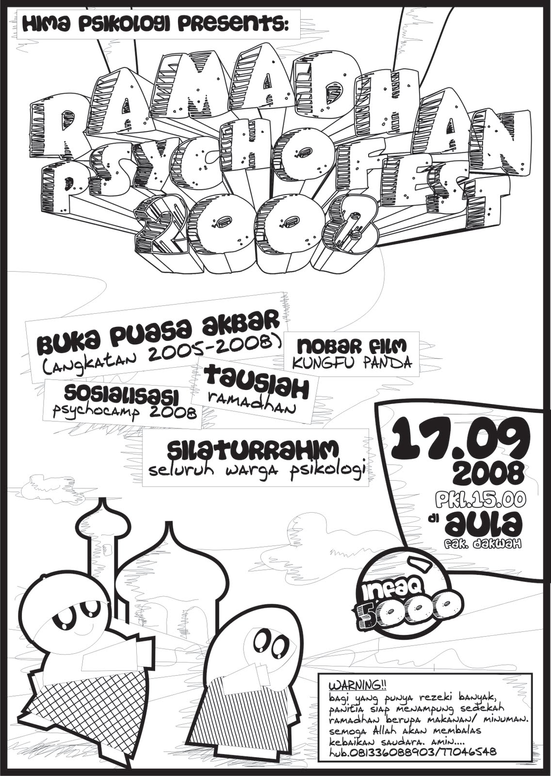 kreativa desain  Poster  Ramadhan  Psychofest 2008