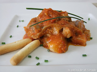  Morros de cerdo con tomate 