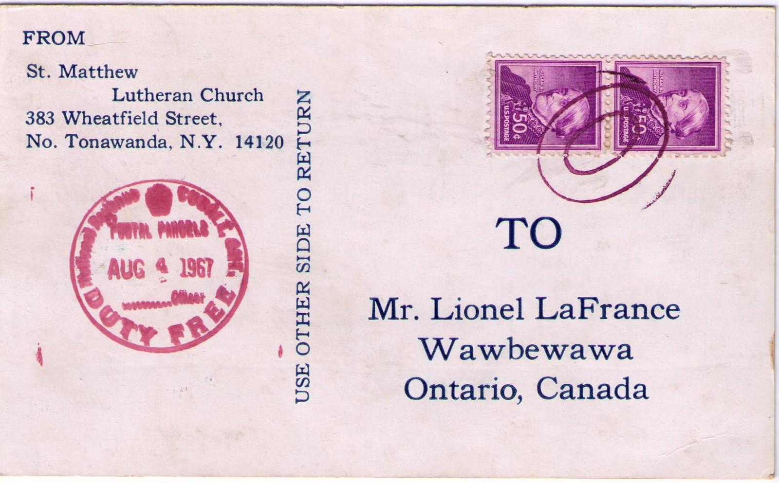 Postal History Corner