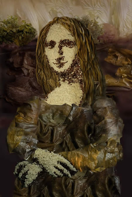 beautiful painted with vegetables 