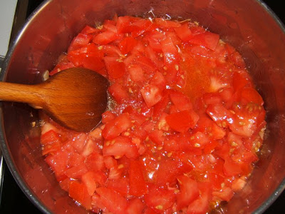 Salsa de tomates y ajo