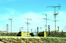 Tejados con antenas viejas